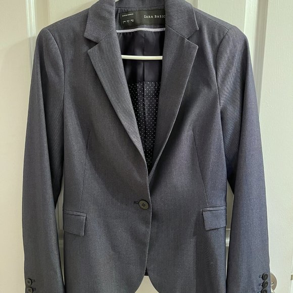 Zara Blazer with Polka Dot Lining - Picture 2 of 7